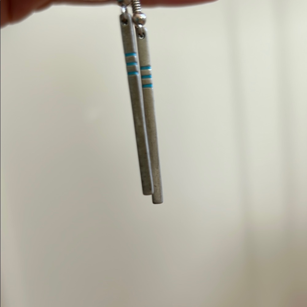 Silver and Turquoise Earrings